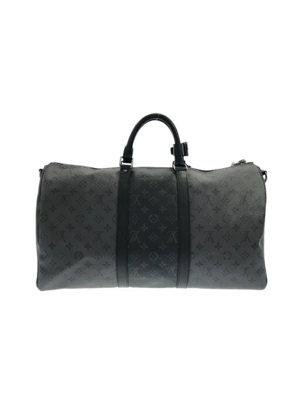 Louis Vuitton Monogram Eclipse Reverse Keepall Bandouliere 50 Boston Bag